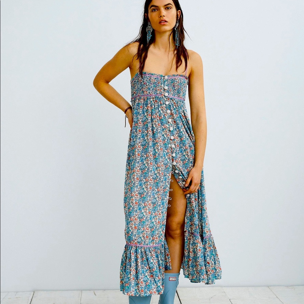 Free People Molly Jo Midi Dress size S